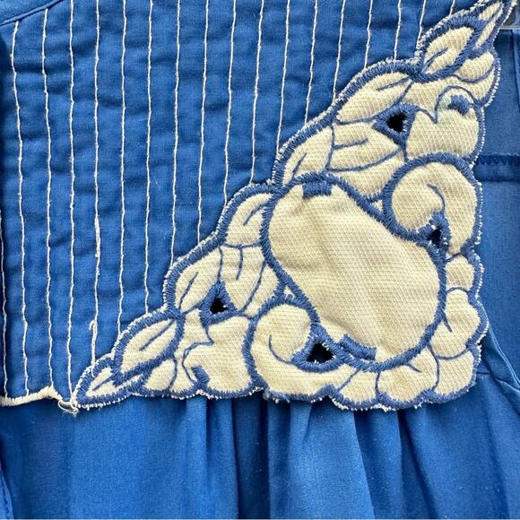 Lara Dee by Charm vintage 70s snap front house dress kaftan size 42-44 - Picture 15 of 16